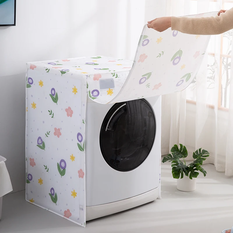 Washing Machine Cover Dust Cover Transparent Waterproof For Washing Machine