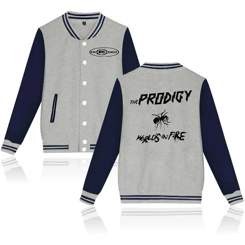 Latest fashion prodigy print button pocket baseball jacket men women hoodie casual coats long sleeve hoodies jackets