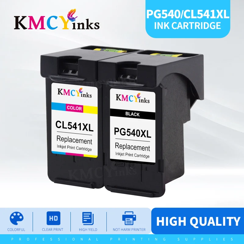 Cartuccia Di Inchiostro Di Ricambio Kmcyinks Per Canon Pg540 Cl541 Pg 540 Xl Cl 541 Xl Per Canon Pixma Mx395 Mg3150 Mg3250 Mg3550 Mg4250