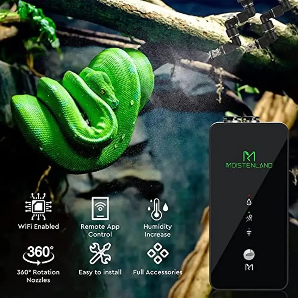 WiFi Reptile Mister Terrariums Misting System Snake Python Tortoise Gecko Lightweight 120G Aquarium Control via SmartLife App 2