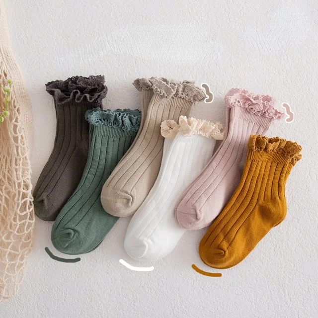 Autumn Winter Vintage Baby Girls Cotton Socks: A Delicate Blend of Comfort and Style