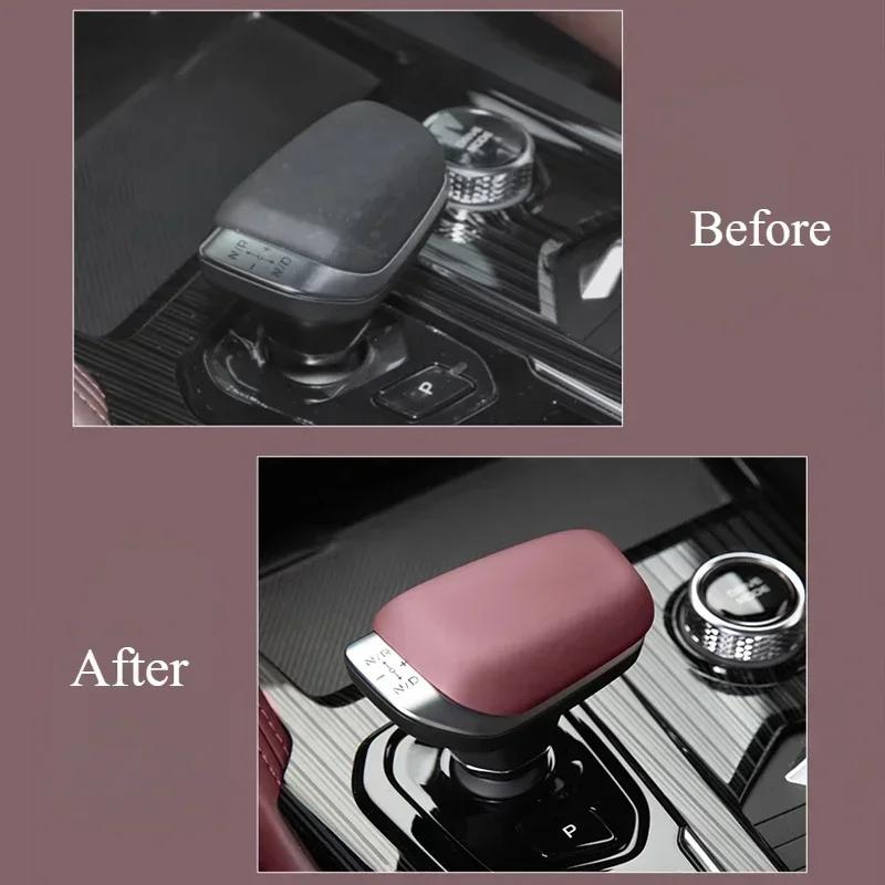 GEELY Monjaro Xingyue L 2023 자동차 기어 노브 보호 커버 안티 스크래치 보호 수정 자동 인테리어 액세서리