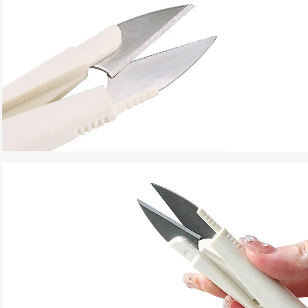 Sewing Scissors Sewing Supplies 3/2/1PCS Stainless Steel Spring Small Scissors Cover Portable Thread Cutting Head