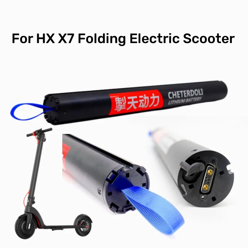 

NEW 36V 12.8Ah X7 Scooter Battery Foldable Built-in Rechargeable Batteries for Huanxi HX X7 Scooter Electric Scooter Battery 36v