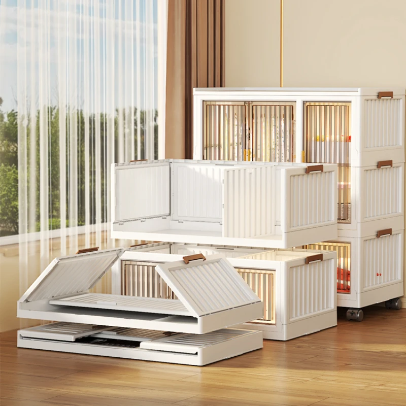 Clothes Storage Children Wardrobes Bedroom Organizer Cabinet Closet Children Wardrobes Plastic Placard Enfant Furniture MR50CW