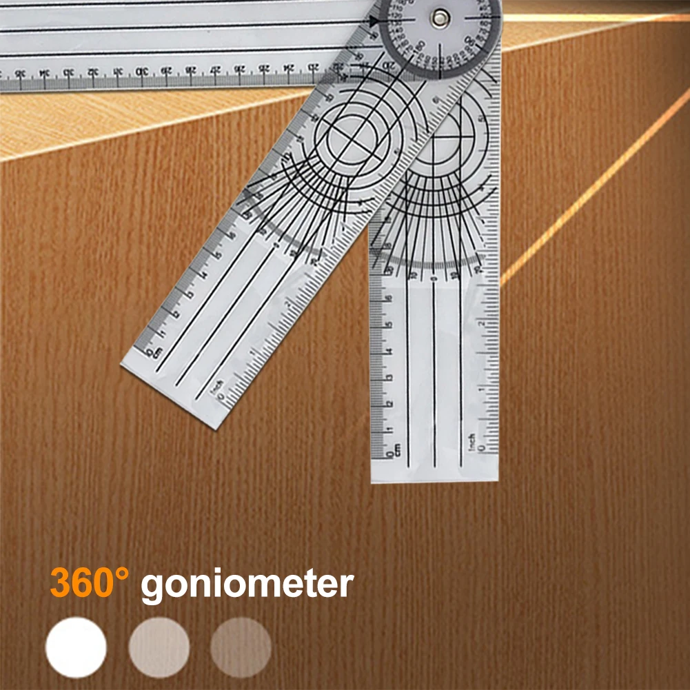 0-140mm 360 Degree Goniometer Angle Medical Spinal Angle Ruler Inclinometer Ruler Protractor finder Measuring Tool