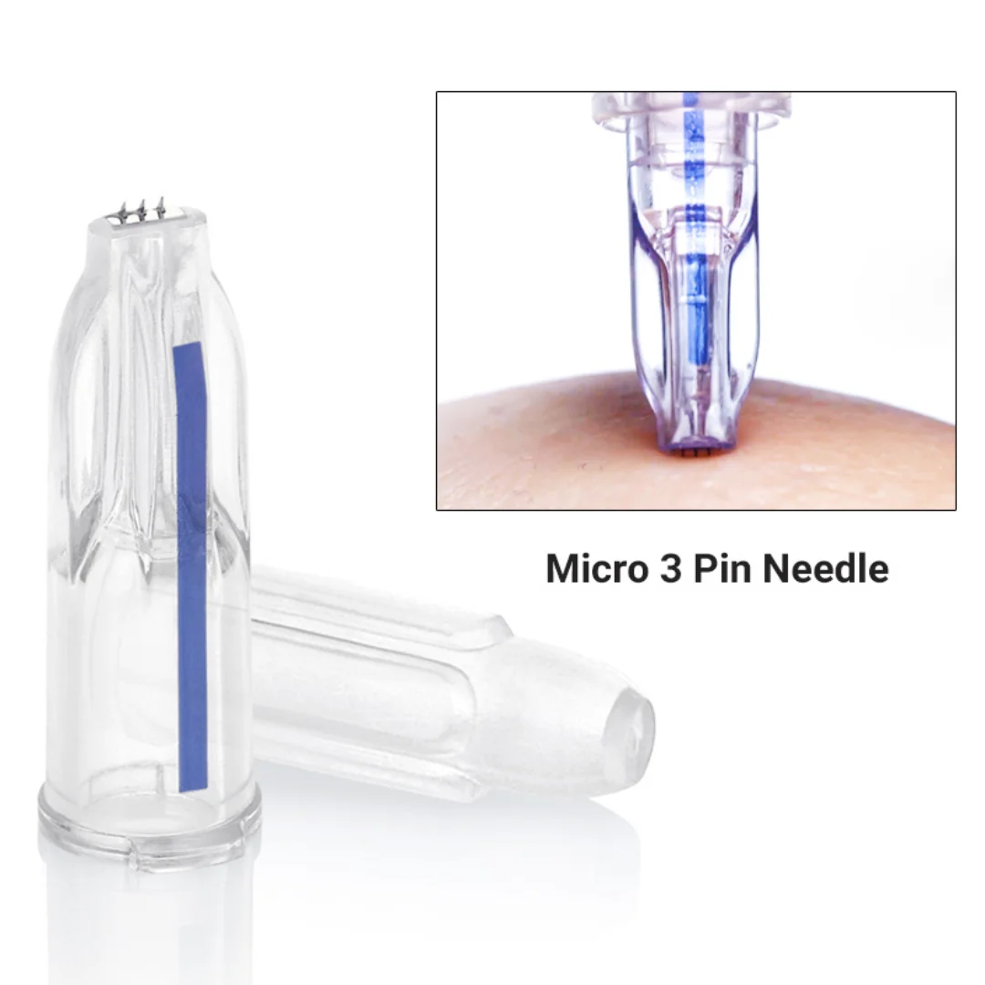 Nano Soft Microneedles Hand Fillmed Professional 3pins Around Eyes and Neck Multi Needle Skin Care Tool Parts