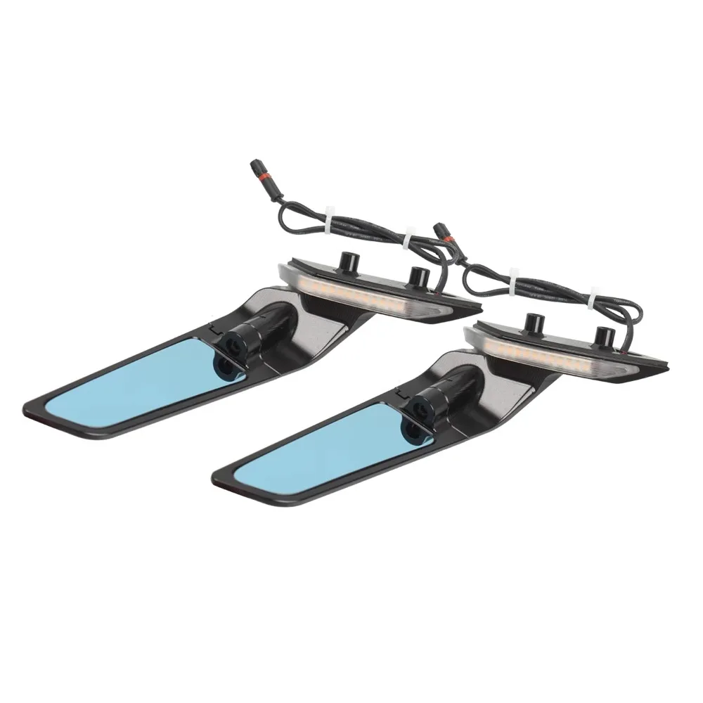 For BMW S1000 RR S 1000 RR S1000RR s1000rr 2019-2023 Wind Wing Motorcycles Adjustable Rotating Rearview Mirror With LED Light 6