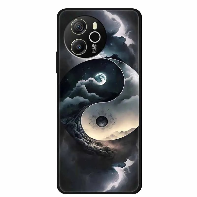 Black Silicone Soft Back Protective Case Cover