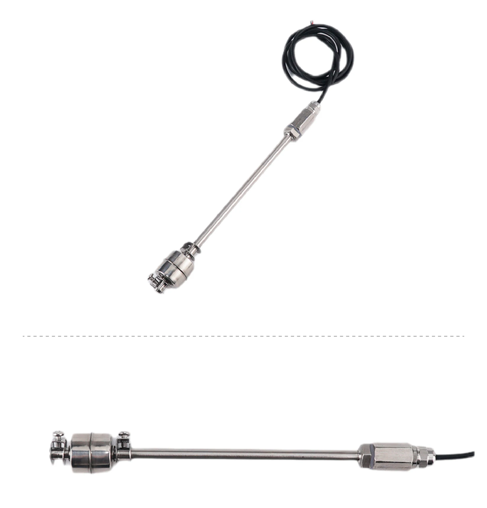 304 Stainless Steel Liquid Level Sensor Float Switch Adjustable 100‑800mm Single