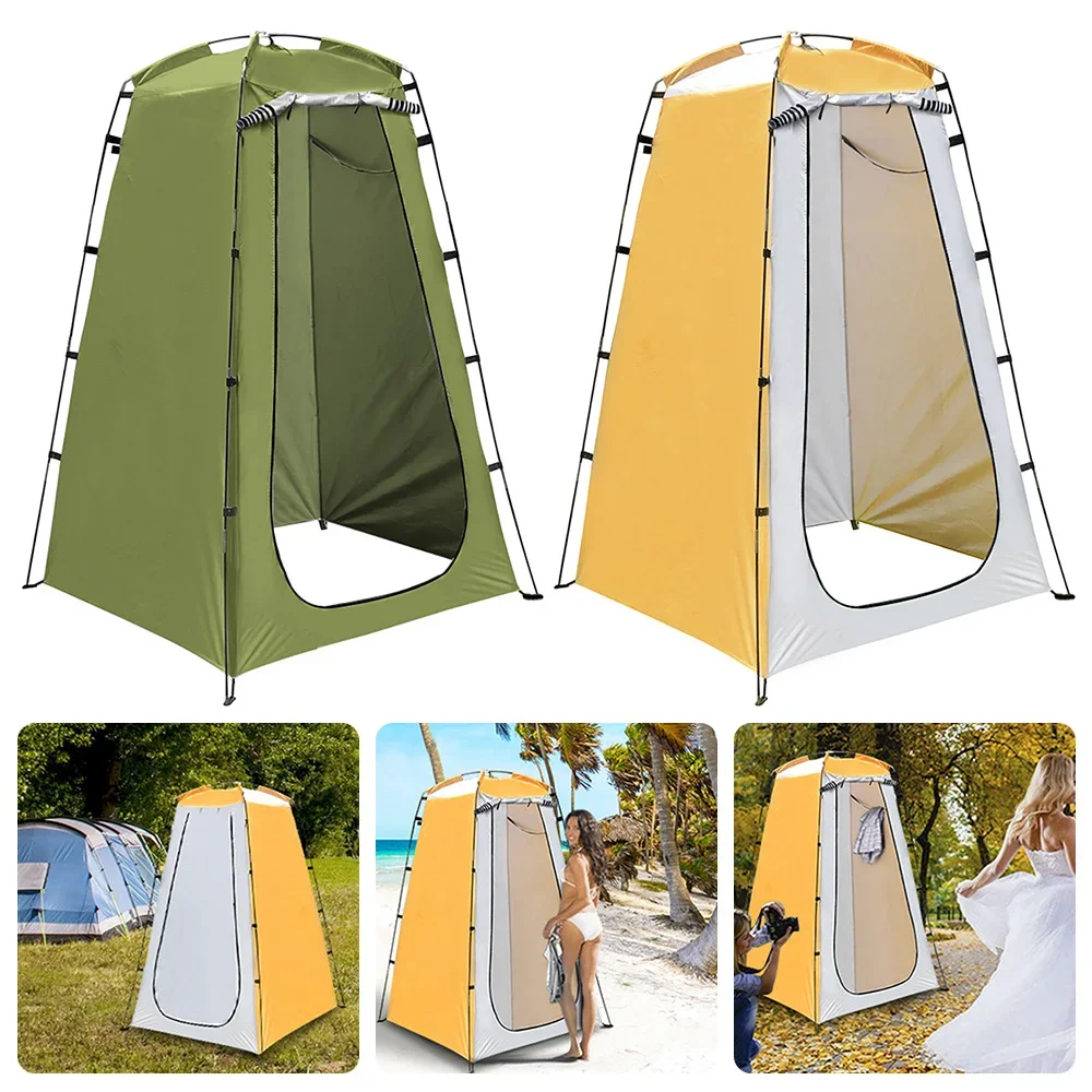 

Portable Privacy Shower Tent Outdoor Waterproof Changing Room Shelter for Camping Hiking Beach Toilet Shower Bathroom