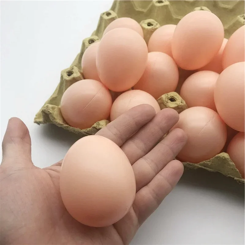 Chicken Fake Eggs 5/10Pcs/Set Chicken House Small Fake Eggs Farm Animal Supplies Cages Accessories Guide Chicken nest Egg Kids Toys Painting