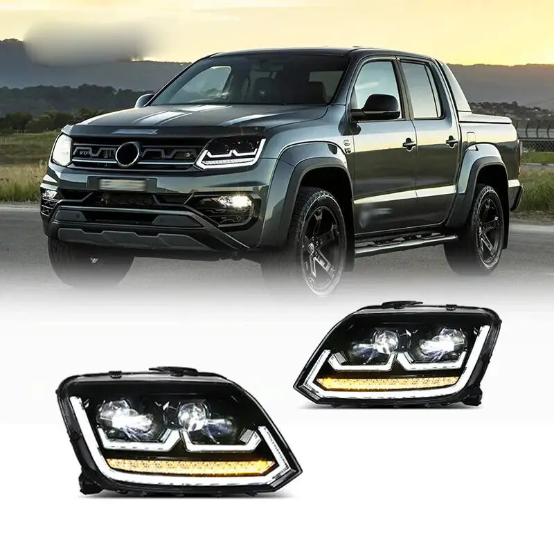 

LED Headlights for VW Amarok 2010-2022 Projector Lens DRL Signal Animation Front Lamps Assembly