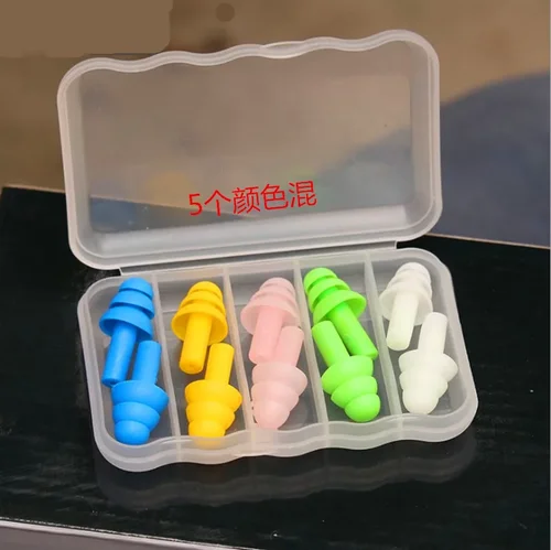 소음 감소 실리콘 귀마개, 소음 차단, 편안한 수면 귀마개, 코골이 방지, 5 쌍 3