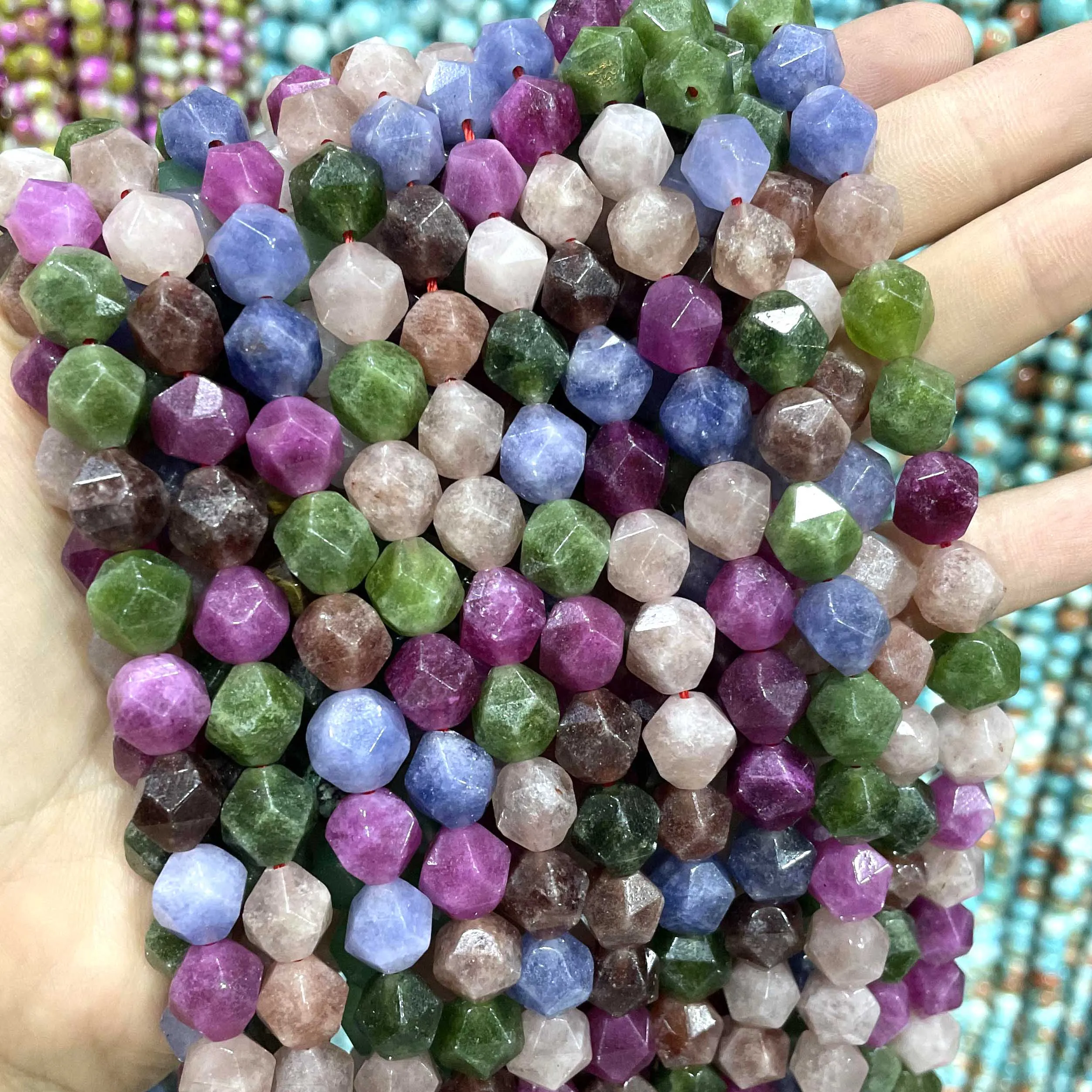 Perle Di Tormalina Nera 6mm - 50 Pezzi Naturali Per Gioielli | Pietre Sfaccettate Non Trattate