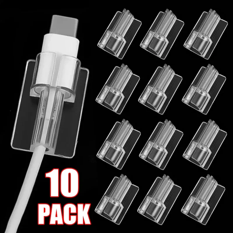 Housse de protection transparente en silicone souple pour câble de données, clip de protection transparent pour cordon de charge