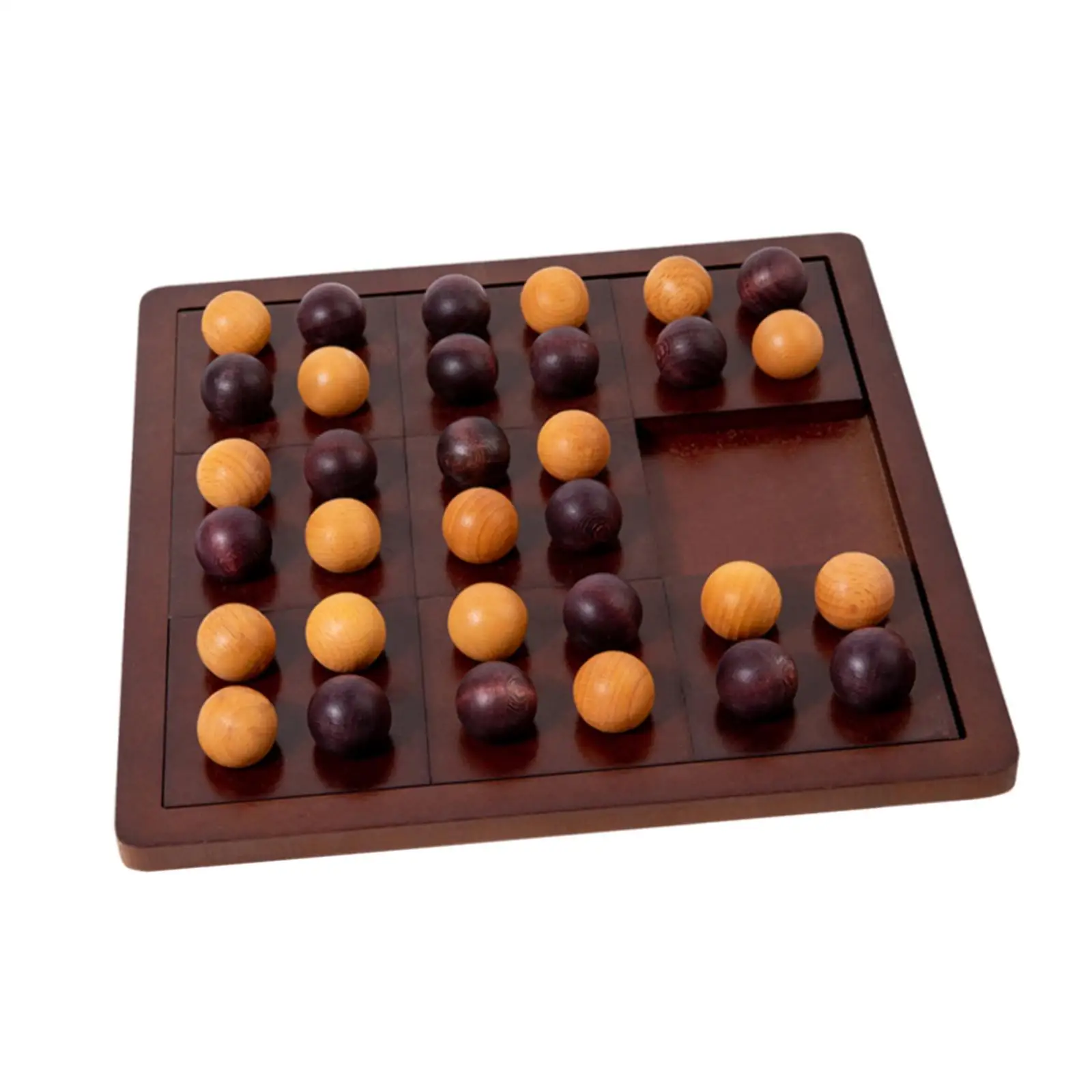 

Wood Tic TAC Toe Game Double Battle Logical Thinking Training Chess Toy for Adults Families Children Indoor Outdoor Travel Plane