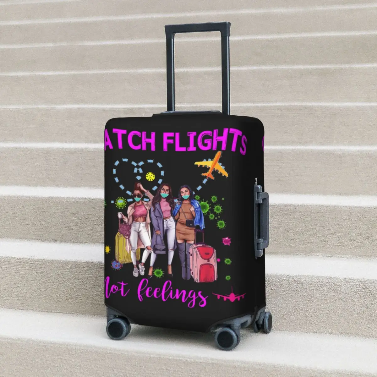 

Чехол для чемодана Catch Flight Not Feeling, полезная защита для путешествий