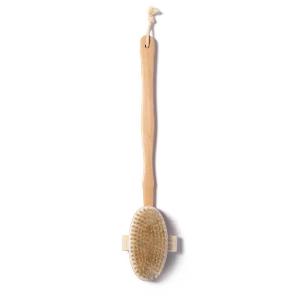 1Pc Wooden Detachable Long Handle Shower Body Brush Bathing Massage Back Body Exfoliating Brush Bathroom Wash Brush Bath Tools 6