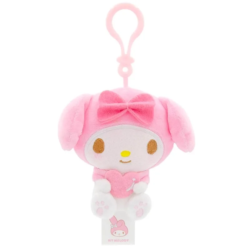 Key Chain Sanrio Hello Kitty Kuromi Melody Pachacoo Cinnamoroll Stuffed Toys Pendant Cute Plush Toys Keyring Anime Keychain Birthday Gift