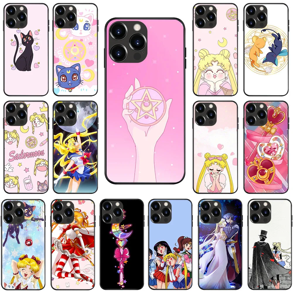 Custodia Morbida Per Samsung A20 A30 A20S A21S A22 A6 A7 A13 S10 M60S A32 A30S S22 S21 A21S Plus Uk-29 Sailor Moon