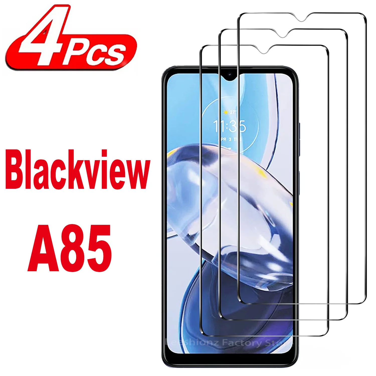 

2/4Pcs Screen Protector Glass For Blackview A85 Tempered Glass Film