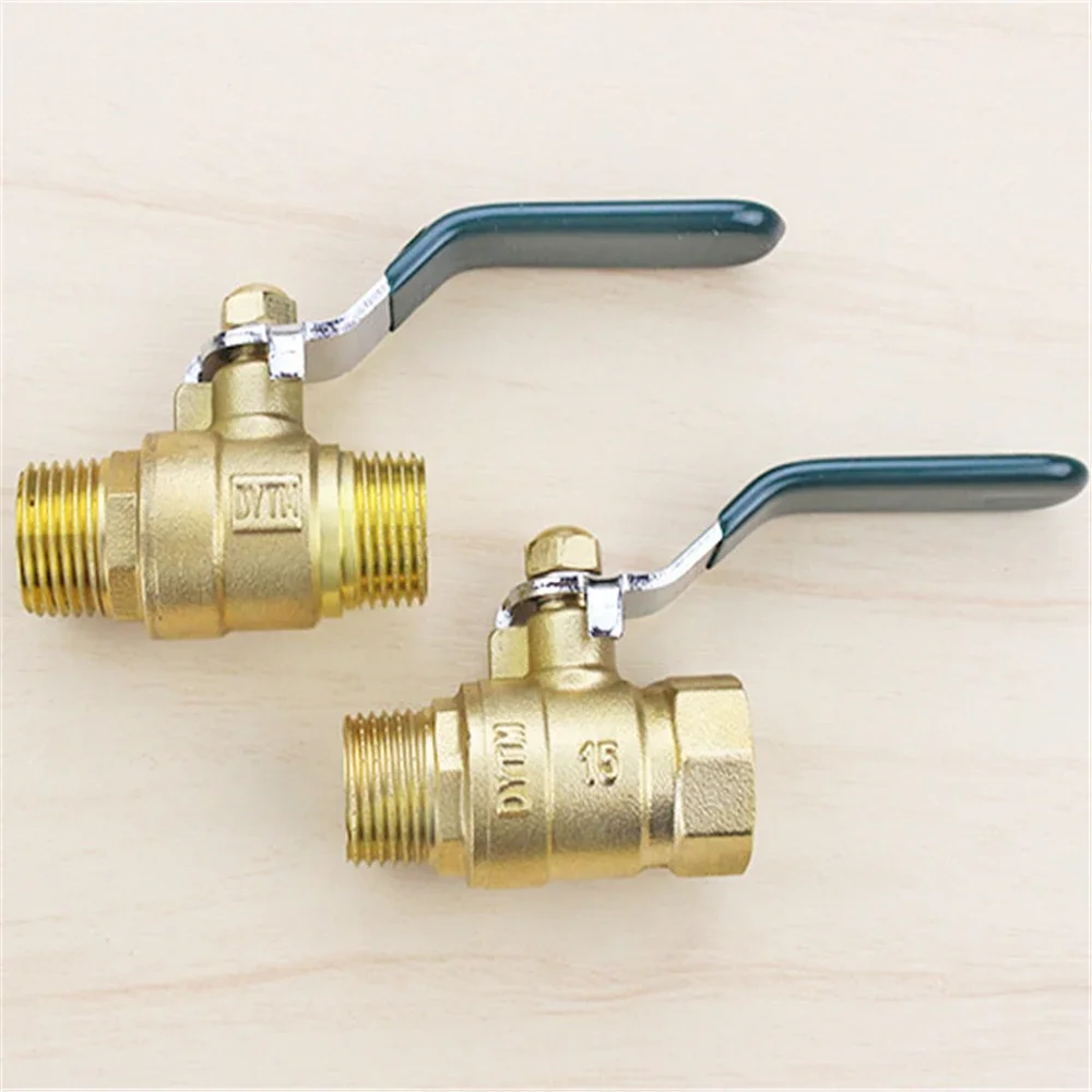 All Copper 4 Points Inside And Outside Wire Ball Valve Dn15 Large Diameter Flow Copper Ball Core Valve 1/2