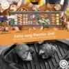 35" Electric Griddle Teppanyaki Grill, Nonstick Extra Large Cooking Plate for Pancake Barbecue, Indoor Outdoor Table Top 3