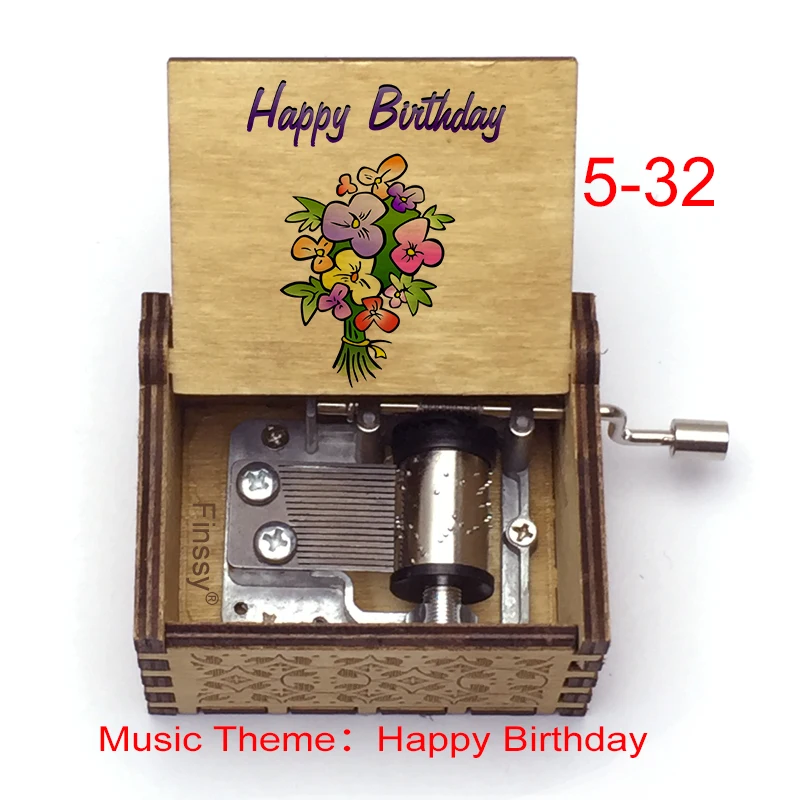happy Birthday Music Box Qute Music Box Style kids boys girl daughter sons Birthday Gift Home Decor large stock