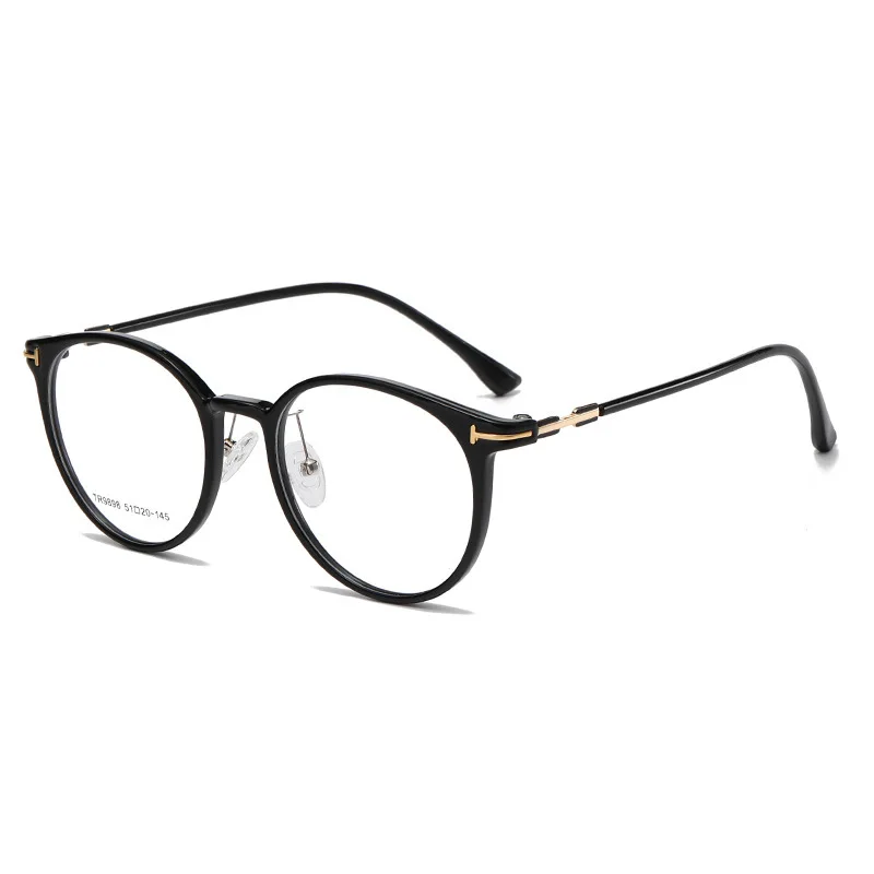 Optical Glasses Frames Men Women Retro Round TR90 Alloy