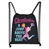 Cheerleading Girls Backpack for Teenager Girls Shoulder Bags for Travel Birthday Party Bag Cheerleader Women Drawstring Bags 4