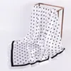 Summer new fashionable temperament wavelet dot 90CM large square scarf printed with fashionable square silk 1