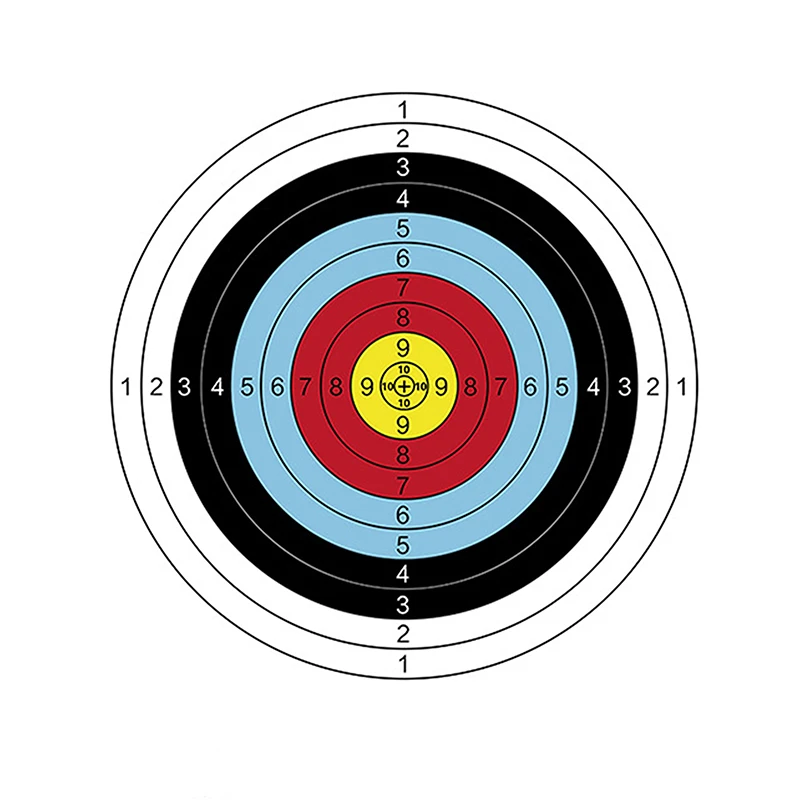 

10pcs 40*40 cm Archery Shooting Target Paper Bow Hunting Archery Kit Standard