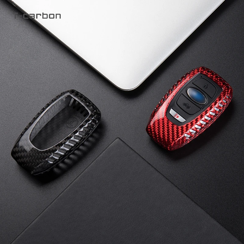 

High Quality Real Carbon Fiber Car Key Case For Subaru BRZ Forester Legacy Outback WRX WRX STI Impreza XV Crosstrek