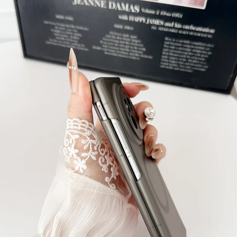 Ultra-Thin Shockproof Magnetic Clear Matte Flip Cover
