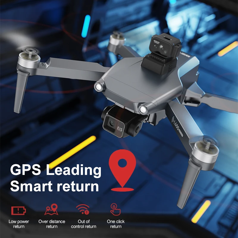 L600 PRO MAX GPS 드론 4K 전문가용 HD 듀얼 카메라 3축 짐벌 장애물 회피 FPV 브러시리스 5G WIFI RC 쿼드콥터 장난감