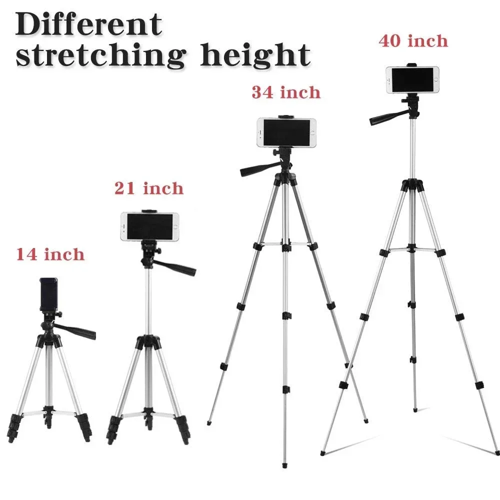 DSLR Tripod For Camera Phone Aluminum Travel Tripode Flexible Lightweight Light Stand Photography for Live Youtube Cellphone