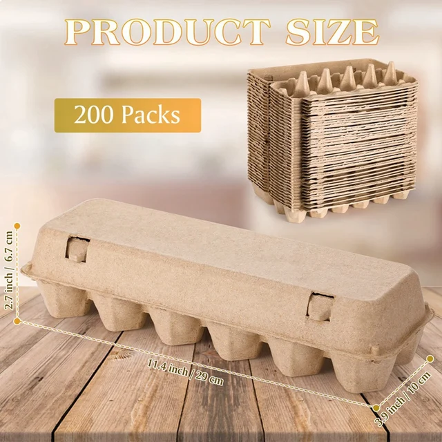 100 Cartoni Per Uova In Plastica Trasparente - Portauova Da 6 Posti Per Mercati E Casa - Foto 7