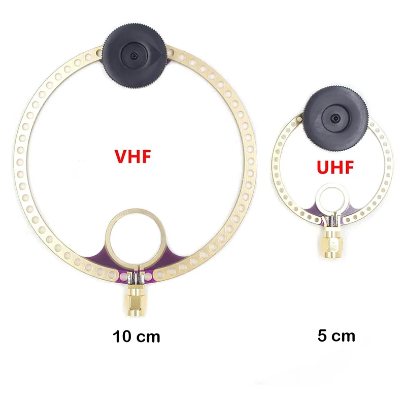2pcs Donut VHF UHF FM 400M-470MHz 80M-150MHz Mini Loop Antenna for HFDY Malachite DSP DSP2 Radio Receiver