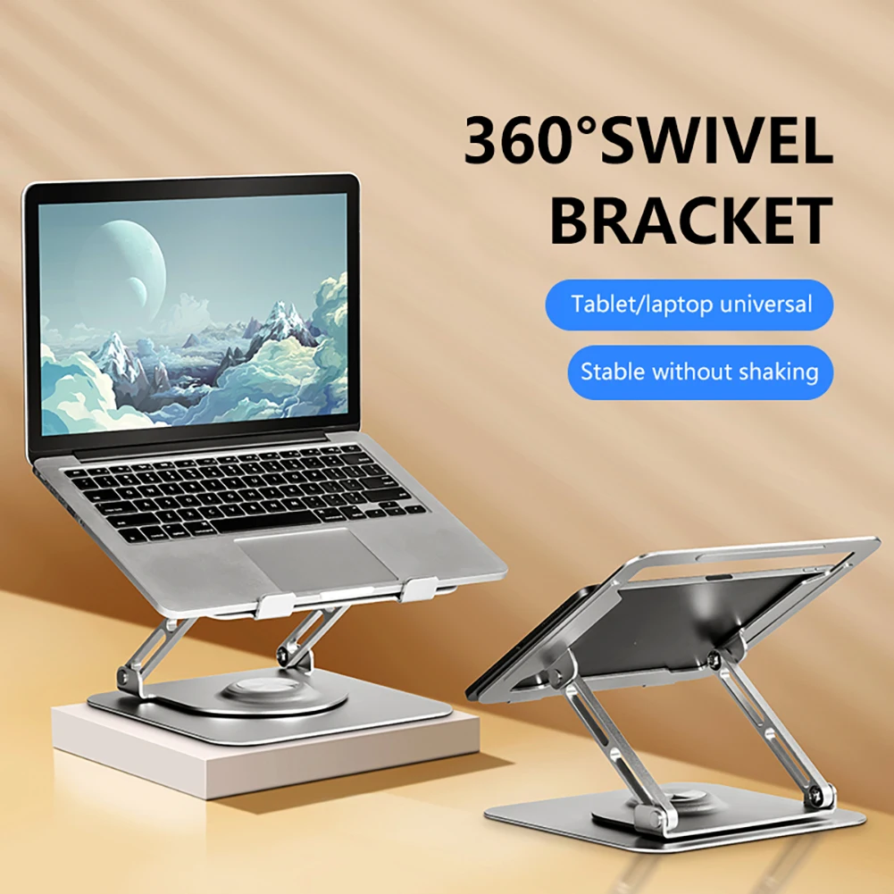 Foldable Cooling Support 360 Rotating Portable Laptop Holder Portable