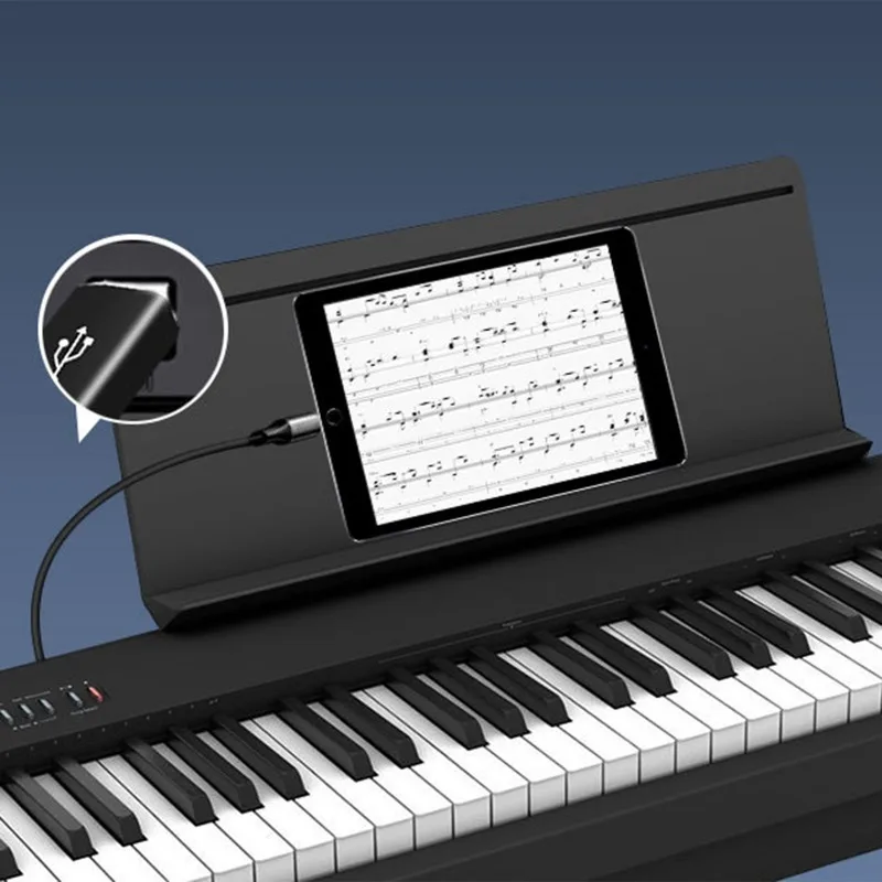 여성 USB C-남성 USB B 어댑터 유형 C-프린터 용 MIDI 변환기 Eectric 피아노 신디사이저 마이크 노트북 어댑터
