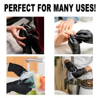 20/50/100PCS Disposable Black Nitrile Gloves for Household Use Latex Free Powder Free Cleaning Gloves Tattoo  Hairdressing Tools - Image 5