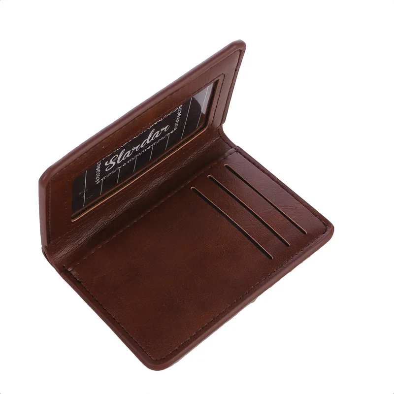 Zwart Creatief Ontwerp Ultra-Dunne Multi-Slot Mini Geld Tas Cash Clip Portemonnee Mannen Portemonnee Id Card Cover Visitekaarthouder