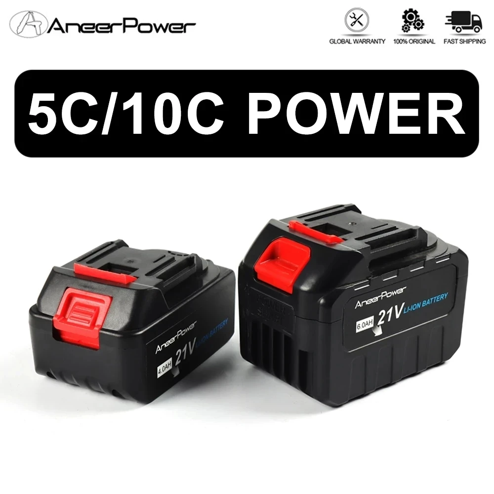 5C/10C Power Battery Rechargeable 21V Lithium Battery For Makita Cordless Screwdriver Electric Drill Wrenches Angle Grinder Tool