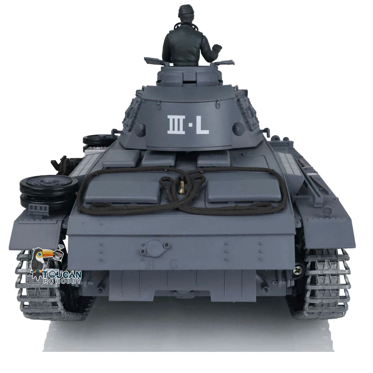 1/16 Scale Toys HENG LONG 7.0 Upgraded Panzer III L RTR RC Tank 3848 W/ 360° Turret RC Panzer for Boys TH17343-SMT4 4