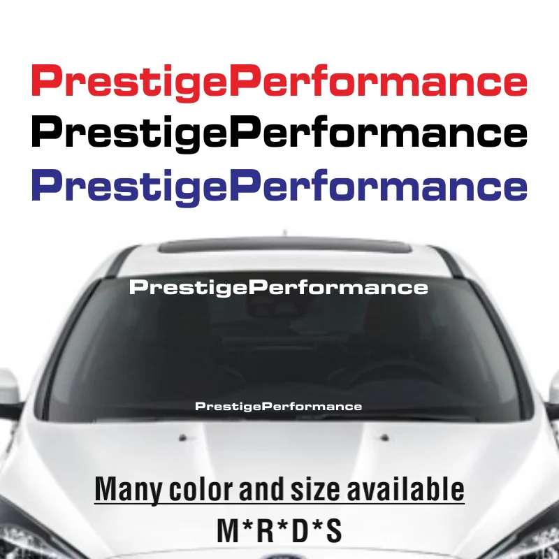 

Car Sport Sticker Prestige Performance Front Windshield Decal Vinyl Wrap Car Accessories Decor Rear Reflective Stickers Наклейки