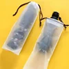 Plastic Bag Matte Translucent Umbrella Storage Bag Reusable Portable Umbrella Drawstring Storage Cover Home Storage Organizer 4