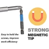 Magnetic Screwdriver Bits Set PH1 PH2 PH3 PZ1 PZ2 PZ3 Anti-slip 1/4 Hex Shank Fit Hand Electric Drill Driver Tool Part Accessory 4