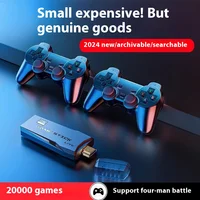 Basix 2.4G double bâton de jeu vidéo sans fil Joystick Console bâton de jeu 4K 20000 + jeu 64GB rétro jeu cadeau de Thanksgiving 2