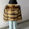 BEIZIRU Real Fox Fur Raccoon Jacket Children's  Coat Warm In Autumn And Winter For Kids 3-8 Years Children 2